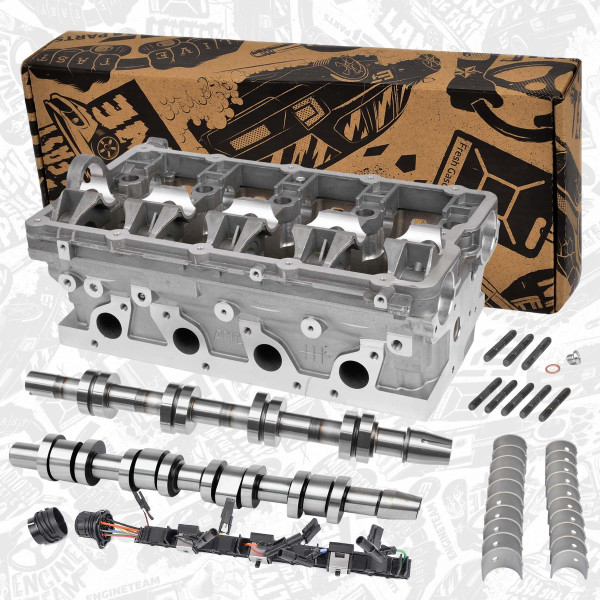 HL0127VR2, Reparasjonssett, topplokk, Hlava válců 2,0TDI 16V /s ventily, vačkové hřídele, ložisko, svazek, ET ENGINETEAM, Audi Seat Skoda VW A3 A4 A6 Altea Leon Toledo Octavia Superb Passat Touran Golf BKD BMN AZV 2,0TDI 2003+, 03G103264BX, 03G103264EX, 03G103351B, 03G103351E, 68001295AA, MN980021, 03G109101B, 03G109101A, 03G109102B, 03G103651, 03G103652A, 03G103652, 03G971033L, 50007575, 908711, 93172500, 50007576, 908718, 93163700, 77685600, 908718K, 908818, 908818K