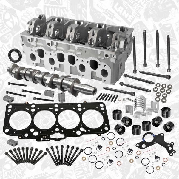 HL0170VR1, Reparasjonssett, topplokk, Hlava válců 1.9 TDI /bez ventilů, s vačkou, s těsněním HV, šrouby, zdvihátka, ET ENGINETEAM, VW Škoda Audi Seat Golf Passat New beetle Jetta Bora Fabia Octavia Superb Roomster Altea Leon Toledo Ibiza  1,9 TDI ATD 2005+, 038103714G, XM21-6251-AA, 038103383DG, 1426035, 03G103351C, XM21-6500-BA, 038103714, XM216251AA, 038103351D, 1100677, XM21650BA, 038103384, 038103714A, 038109101R, 038103673A, 038103385A, 038103673BGLB, 038103673CGLB, 038198051C, 038103673C, 038103673B, 038198051B, 038198051, 038198051A, 038103085C, 038109309C, 038103085A, 038109309A, 038145215, 038109309B
