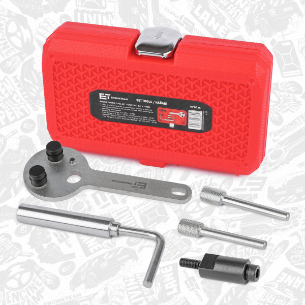HP0025, Verktøysett, registerkjede, Sada Nářadí, Rozvodový Řetěz 2,2/3,2 TD4/TDCi, ET ENGINETEAM, Ford Land Rover Ranger Tourneo Custom Transit Defender 2,2/3,2 TDCi SAFA CVF5 2013+, 3031587, 303675, 21234, 303698, 21251