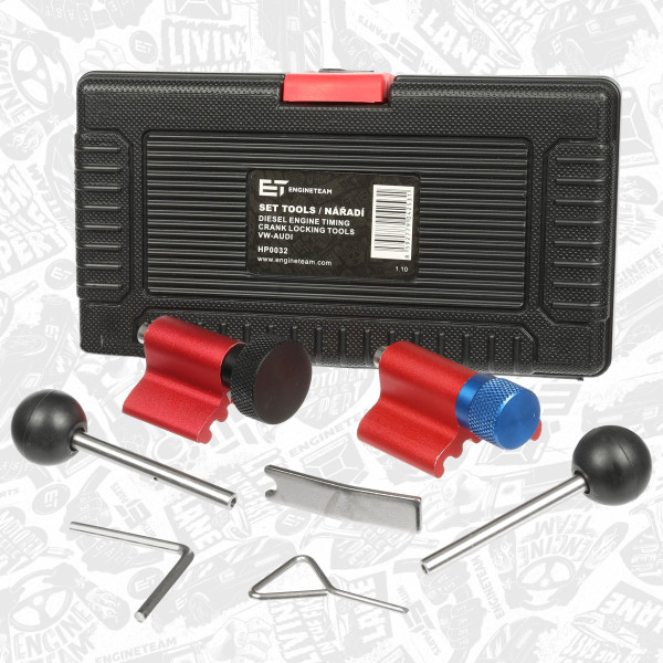 HP0032, Monteringsverktøy, tannreim, Montážní nářadí, ozubený řemen 1,4/2,0 TDI, ET ENGINETEAM, Audi Seat Skoda VW A2 A3 A4 Altea Leon Toledo Fabia Octavia Bora Lupo Polo Sharan Golf 1,4/2,0 TDI od roku 2002+, T10115, T10100, T10060, T10050, 3359, T10060A, MP1301, MP1-301, T20102, T20167, U40074