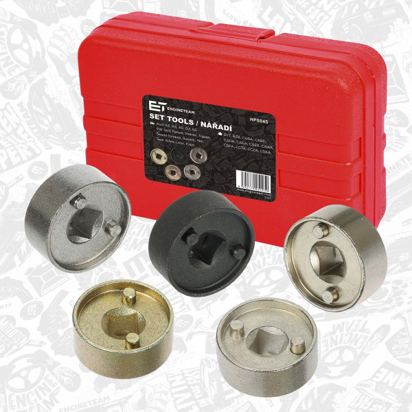 HP0045, Monteringsverktøy, kamaksel, Montážní nářadí, vačkový hřídel 1,8/2,0 TSI/TFSI, ET ENGINETEAM, Audi Seat Skoda VW A3 Alhambra Leon Octavia Superb Eos Passat Tiguan 1,8/2,0 TSI/TFSI CDAA CDHA 2008+, T10352, T10352/1, T10352/2, T10352/3, T10352/4