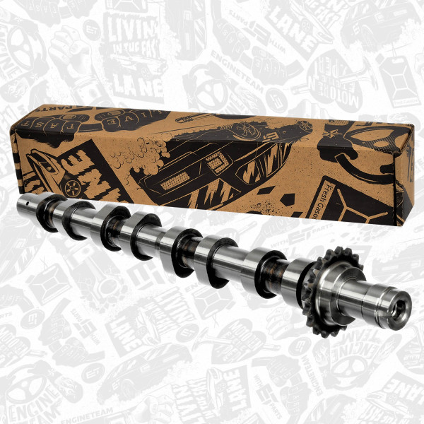 HV0293, Kamaksel, Vačka 1,6HDi IN/ocel, ET ENGINETEAM, Citroen Fiat Ford Peugeot 1,6HDi/D/TDCi 2003+, 0801Z9, 1313804, 3M5Q6A270AC, 50007093, 647254, CAM746, 50007573