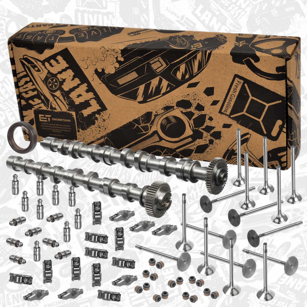 HV0432VR2, Kamakselsett, Vačka-SET 1,6/2,0TDI IN,EX/vahadla,zdvih.,ventily, ET ENGINETEAM, Audi Seat Škoda VW A3 A6 Q3 Exeo Toledo Leon Fabia Roomster Yeti Caddy Golf CC Eos 1,6/2,0 TDI CEGA CFHD 2015+, 03L109021E, 03L109611, MN980073, 03L109601, 03L109021, 03L109022D, 03L109022, 03L109521A, 03L109521, 059109521H, 03G109411C, 03G109411A, 03L109021D, 05L109521, R6565/BM, R6564/S