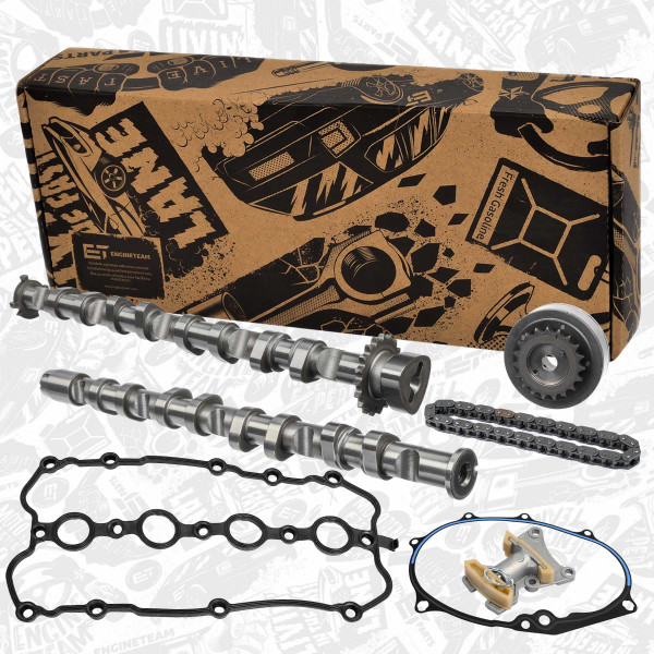 HV0439VR1, Kamakselsett, Vačka-SET 2,0 TFSI /IN,EX,roz.sada, ET ENGINETEAM, Audi Seat Skoda VW A3 A4 TT Altea Leon Toledo Octavia EOS Golf Passat  2,0 TFSI 2005+, 06F109102B, 06F109102E, 06F109101B, 06F109101J, 06D109229B, 06F109217A, 06D109229A, 06F109088C, 06F109088J, 06F109088G, 06F103483D, 06D103121B, 497.240, 50007587, 50007586, 876.673