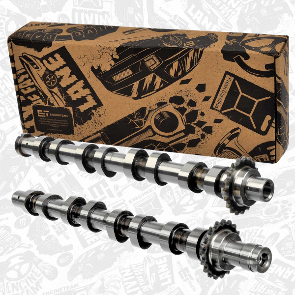 HV0444, Kamakselsett, Vačka-SET 1,6HDi IN/EX /ocel, ET ENGINETEAM, Citroen Fiat Ford Peugeot Mini Clubman Scudo Berlingo C3 C4 C5 1007 207 307 1,6HDi/D/TDCi 2003+, 0801AH, 1313805, 0801Z9, 3M5Q6A273AC, 1313804, 3M5Q6A270AC, 50007094, 647253, CAM747, 50007574, 647254, CAM746, 50007093, 50007573