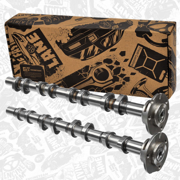 HV0445, Kamakselsett, Vačka-SET 2,4TDCi IN/EX /ocel, ET ENGINETEAM, Ford Transit 2,4TDCi 2006-2014, 1372744, 6C1Q6A273BB, 1545166, 8C16-6A273-AA, 8C166A273AA, 1704531, BK3Q6A270AA, 6C1Q6A270BB, 20696, 50007028, CAM920, 20696M, 50007687, CAM919, 20816, 20816M