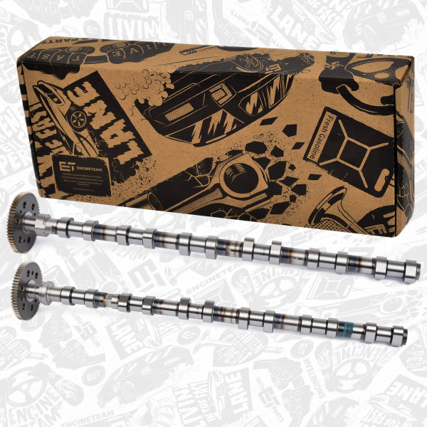 HV0448, Kamakselsett, Vačka-SET 3,0D IN/EX, ET ENGINETEAM, BMW X3 X6 X5 525D M57D2 2004+, 11317791580, 11317791579, 50007683, 50007682