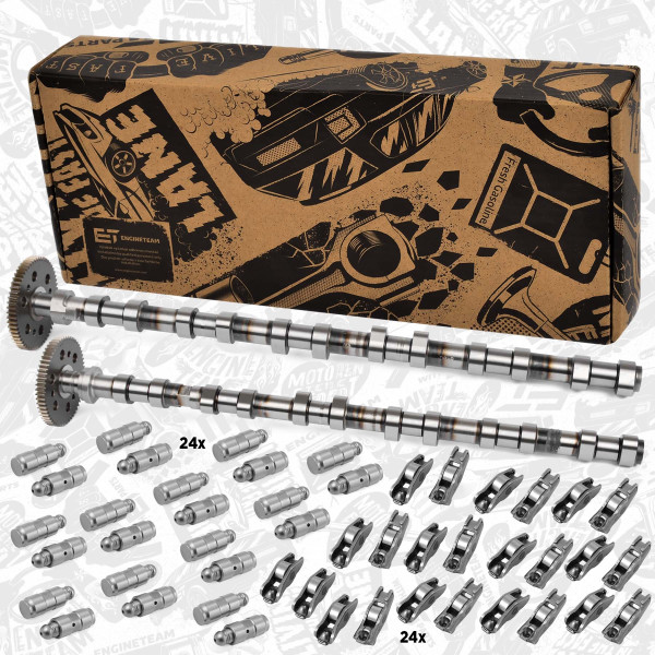 HV0448VR1, Kamakselsett, Vačka-SET 3,0D IN/EX /vahadla, zdvihátka, ET ENGINETEAM, BMW 3 (E46) 330 d 3 (E46) 330 xd 3 Touring (E46) 330 xd 5 (E39) 530 d 5 (E60) 530 xd 5 Touring (E61) 530 d X5 (E70) 3.0 sd M57 D30 2004+, 11317791580, 11317791579, 11332247722, 11332249817, 11122247056, 11332248878, 2247056, 2248878, 50007683, 50007682, 50006414, 50006132