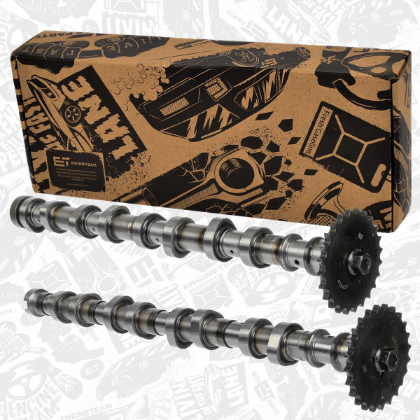 HV0461, Kamakselsett, Vačka-SET 1,4/1,6 CRDi /IN,EX, ET ENGINETEAM, Hyundai Kia Accent Elantra Getz i20 i30 Fastback i40 ix35 Venga Stonic Soul Pro Cee'd Rio D4FA 1,4 CRDi 2008+, 241002A101, 24100-2A101, 242002A101, 24200-2A101