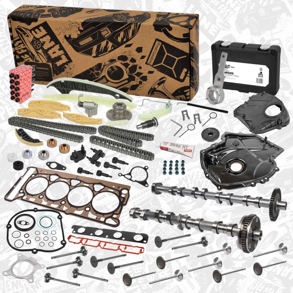 HV0526VR3, Kamakselsett, Vačka-SET 2.0TSI assembled/ vč. Rozvod,řídíc.ventil,ventily,nářadí, ET ENGINETEAM, VW Škoda Audi Seat Beetle CC Eos Golf Jetta Passat Tiguan Octavia Superb A3 Q3 TT Alhambra Altea Leon 2.0TSI /TFSI 2005+, 06H109021C, 06H109021E, 06H109021G, 06H109021K, 06H109022AH, 06H109022BC, 06H109257C, 06H109257B, 06H109158, 06H109158J, 06H109158M, 06K109158P, 06K109158AD, 06K109158AA, 06H109158N, 06H115225L, 06K115225C, 06K115225, 06H115225N, 06K109467K, 06H109467AB, 06H109467N, 06H109467T, 06H109467AE, 06H109467L, 06H109469AD, 06H109469AH, 06H109469T, 06H109469AG, 06H109509P
