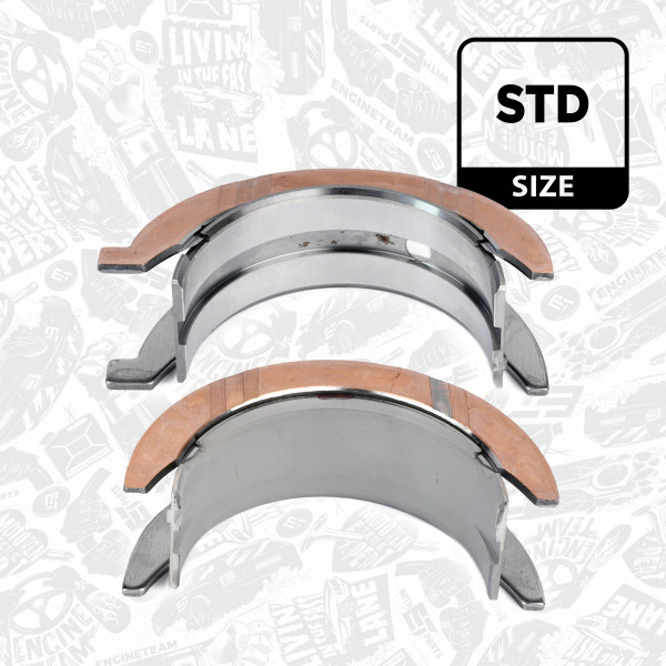 LA000200, Avstandsskive, veivaksel, Lož.přírub.(pass-l/rozebírací) pár/zelená, ET ENGINETEAM, Astra HD 8, Iveco Stralis/Trakker/EuroTrakker/EuroTech F2BE0681/F2BE3681 1997+, 2991507, 2996967, 5006013960, 230055