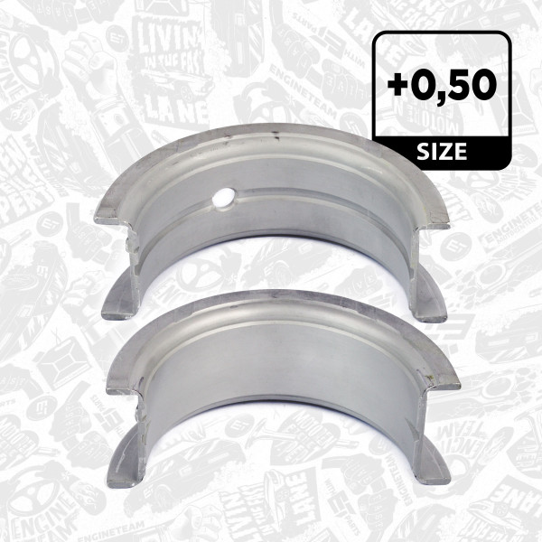 LA000450, Avstandsskive, veivaksel, Lož.přírub.(pass-l/rozebírací) pár/červená, ET ENGINETEAM, 2991842, 230100