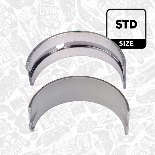 LH000200, Veivaksellager, Lož.hl.(HL) pár/zelená, ET ENGINETEAM, Iveco Bus Astra HD8 Iveco Stralis Trakker EuroTrakker EuroTech F2BE0681* F2BE3681* 1997+, 1901803, 2991501, 2995992, 2996969, 5006013958, 160160, 845030