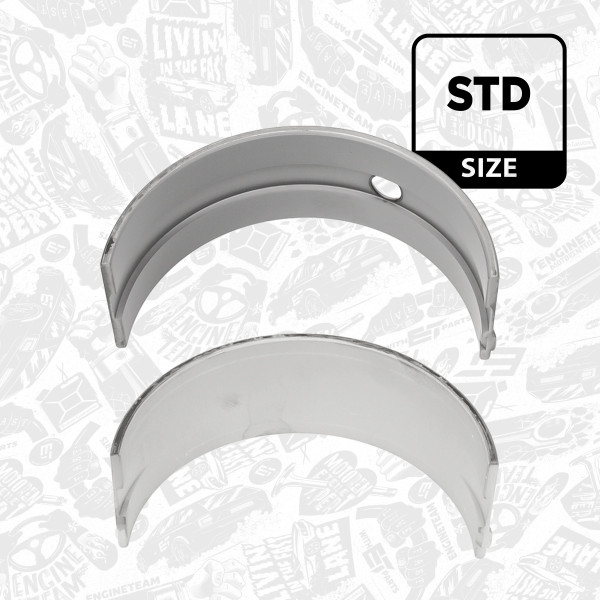 LH000500, Veivaksellager, Lož.hl.(HL) pár/zelená, ET ENGINETEAM, Iveco Stralis/EuroStar/EuroTech F3AE0681/F3AE3681 1993+, 2991836, 160370