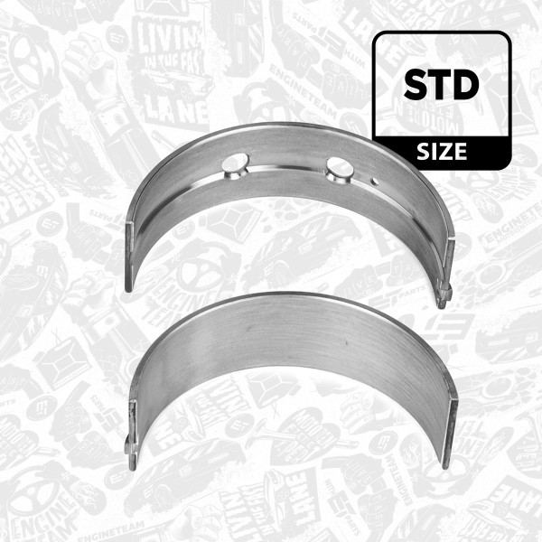 LH000800, Veivaksellager, Lož.hl.(HL) pár, ET ENGINETEAM, Cummins New Holland Irisbus Iveco FPT EuroCargo F4AE0481* F4AE0484* F4AE0681A* F4AE0682* F4AE0684* F4AE3681* F4AE3682* F4BE0454* F4BE0484* F4BE0641* F4BE0684* F4BE0647* F4CE0304* F4CE0354* F4CE0404* F4CE0454* F4CE9454* F4CE9484* F4CE9684* F4GE0404*, 2992147, 2995787, 160040, 77800600, 77801600, 842510, 77914600, 8425104, 77915600, 8425106