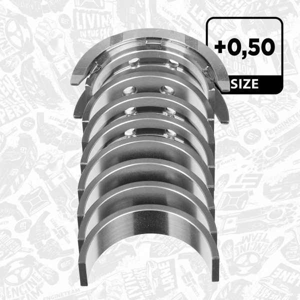 LH007450, Veivaksellagersett, Lož.hl.(HL)set/Cyl.3 1,5 EcoBoost , ET ENGINETEAM, Ford Fiesta Focus Kuga Puma YZDA Y1DA 1,5 EcoBoost / Ti-VCT 2018+