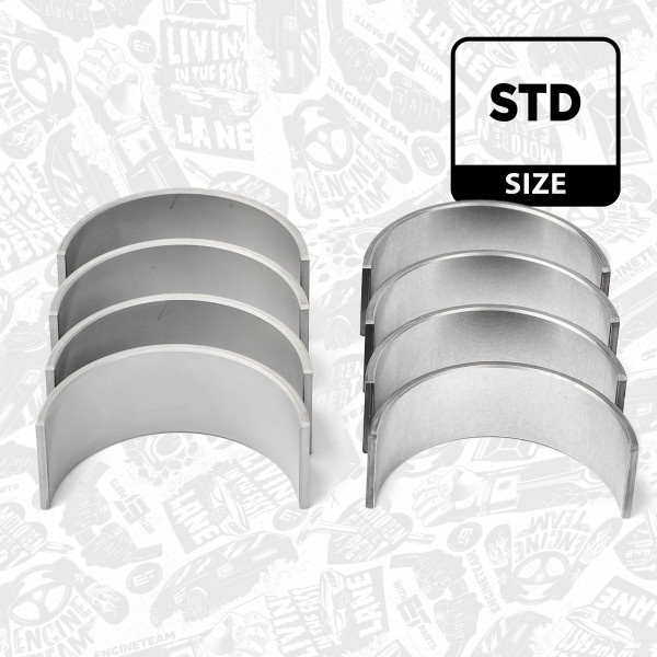 LP002600, Rådelagersett, Lož.ojn.(PL)set/Cyl.4/1,5dCi, ET ENGINETEAM, Dacia Nissan Renault 1,5dCi K9K 2001+, 7701475987, 021PS20515000, 77837600