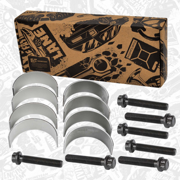 LP004100VR1, Rådelagersett, Lož.ojn.(PL)set/Cyl.4 1,9TDI/se šrouby ET, ET ENGINETEAM, Audi Seat Skoda VW A3 Alhambra Altea Fabia Octavia Caddy Passat BXE CAYA 1,6 TDI 1,9 TDI 2002, 045105701, 045105701A, 045105701B, 045105701C, 045105425, 045105425B