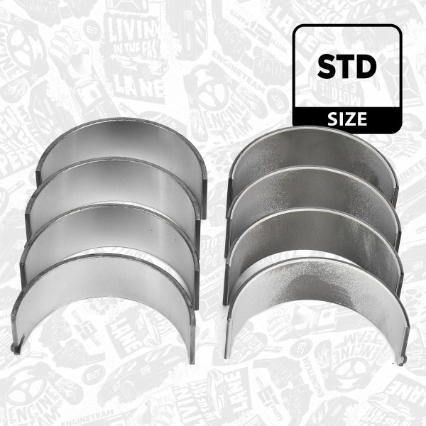 LP004400, Rådelagersett, Lož.ojn.(PL)set/Cyl.4, ET ENGINETEAM, Mercedes-Benz A-CLASS C-CLASS VITO SLK Sprinter OM 651 2008+, 6510300060, A6510300060, A6510301100, 6510301100, 001PL21831000, 010317651000, 77972600