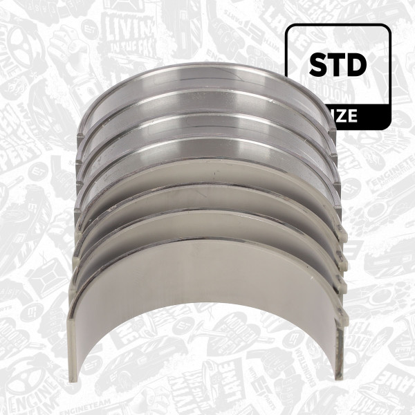 LP005100, Rådelagersett, Lož.ojn.(PL)set/Cyl.4, ET ENGINETEAM, Fiat Ducato Iveco Daily-VI 2,3D 2,3JTD F1AFL411* Euro5 Euro6, 500086170, 160640, 848640, 848690