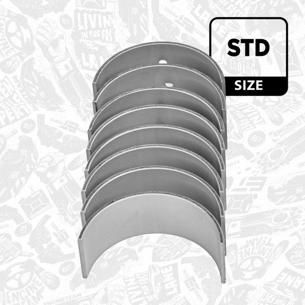 LP005900, Rådelagersett, Lož.ojn.(PL)set/Cyl.4/1,3 CDTi, ET ENGINETEAM, Alfa Romeo Citroen Fiat Ford Opel Peugeot Mito Nemo Tipo Qubo Doblo Agila Astra 199 A3.00 1,3 CDTi 2010+, 71754218, 55584731, 622714, 622715, 93184167, 46797936, 46797941, 71732994, 71732996, 007PL21852000, 37055600, 844810