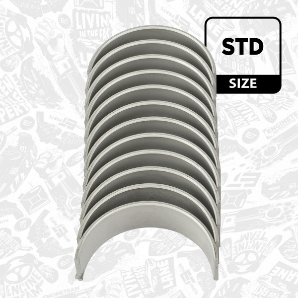 LP006200, Rådelagersett, Lož.ojn.(PL)set/Cyl.6/N52, ET ENGINETEAM, BMW 1 (E81) 130 i 1 (F21) M 135 i 3 (E90) 325 xi 5 (E60) 530 i xDrive X3 (E83) xDrive 30 i N52 B30 A 2009+, 11247536774, 11247536777, 11247552063, 11247552064, 11247576717, 11247576718