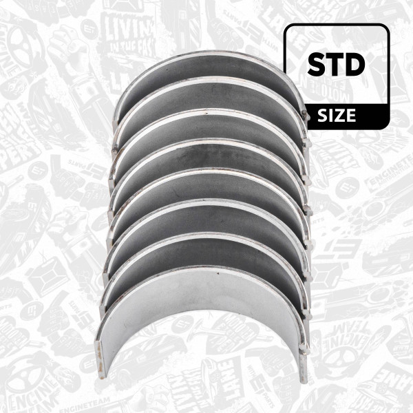 LP006600, Rådelagersett, Lož.ojn.(PL)set/Cyl.4, ET ENGINETEAM, BMW 1 (E81) 116 i 1 (E87) 120 i 3 (E46) 318 i 3 Touring (E91) 320 i X3 (E83) 2.0 i N45 B16 2008+, 11247536774, 11247536777, 11247552063, 11247552064, 11247576717, 11247576718