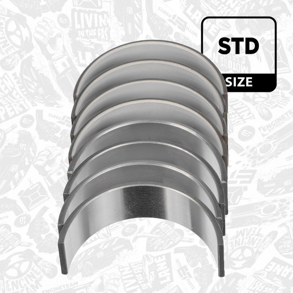 LP008300, Rådelagersett, Lož.ojn.(PL)set/Cyl.3 1,5 EcoBoost, ET ENGINETEAM, Ford Fiesta Focus Kuga Puma YZDA Y1DA 1,5 EcoBoost / Ti-VCT 2018+