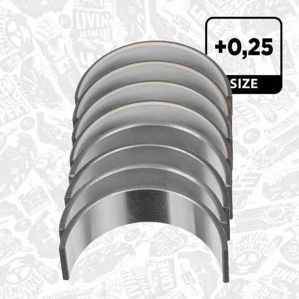 LP008325, Rådelagersett, Lož.ojn.(PL)set/Cyl.3 1,5 EcoBoost, ET ENGINETEAM, Ford Fiesta Focus Kuga Puma YZDA Y1DA 1,5 EcoBoost / Ti-VCT 2018+