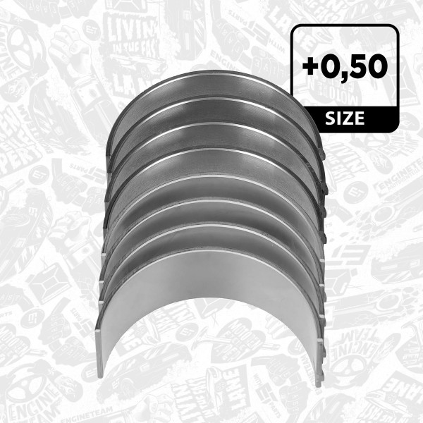 LP008450, Rådelagersett, Lož.ojn.(PL)set/Cyl.4 204DTD, ET ENGINETEAM, Land Rover Jaguar Discovery Range Rover EVOQUE XF F-Pace E-Pace XE 2,0 204DTD 2015+