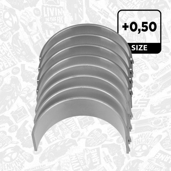 LP008550, Rådelagersett, Lož.ojn.(PL)set/Cyl.4 204DTA, ET ENGINETEAM, Land Rover Jaguar Range Rover Sport Range Rover Evoque Discovery  Defender Discovery Sport Defender Station Wagon E-PACE XE XF Sportbrake Sd4 204DTA 2015+