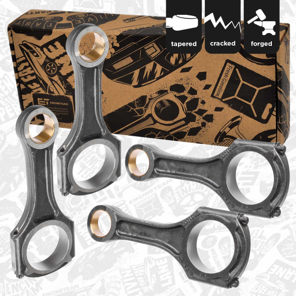 OM0026VR1, Veivstang-sett, Ojnice motoru OM 651. /4x, ET ENGINETEAM, Mercedes Vito Sprinter 2,2CDi 2006+ OM651, 6510300020, 010310651000, 50009231, CO001200