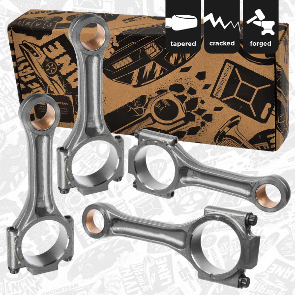 OM0030VR2, Veivstang-sett, Ojnice motoru 2,5TDI/čep 26,00mm/sada 4ks, ET ENGINETEAM, Audi Seat VW A3 Altea Leon Toledo Octavia Golf Eos Jetta Passat AZV BLK CAHA CEGA 1,9/2,0 TDI 2004+, 038105401J, 40250, 50009210, CO002600