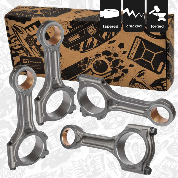 OM0059VR1, Veivstang-sett, Ojnice motoru 1,6 CDTI/sada 4ks, ET ENGINETEAM, Renault Nissan Mercedes-benz Espace Talisman Trafic NV300 C-Class Cube R9M 2014+, 121000425R, 121006304R, 6260300420