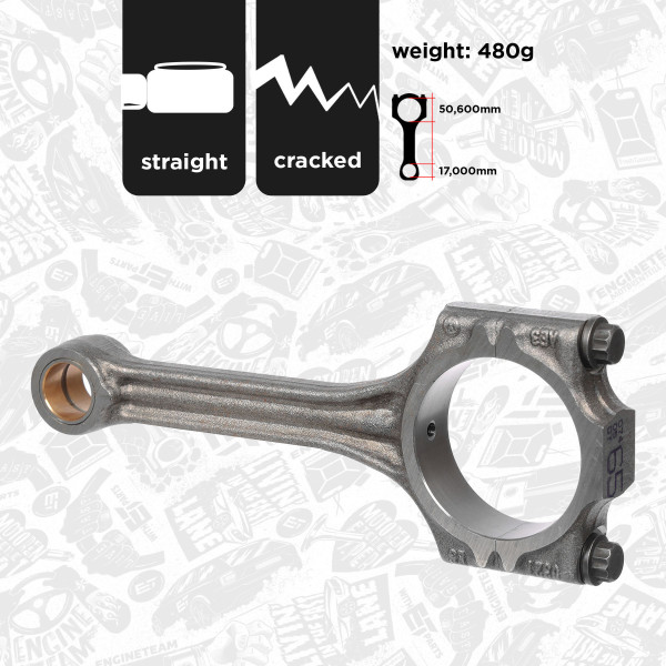 Stempelstang - OM0069 ET ENGINETEAM - 036198401G