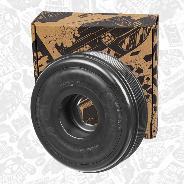 PC0017, Remskive, veivaksel, řemenice klik.hřídele 2,3dCi/CDTi, ET ENGINETEAM, Renault Master 2,3dCi , Opel Movano 2,3CDTi 2010+ 8HR (DV4C) , 8200805671, 93168039, 4420381