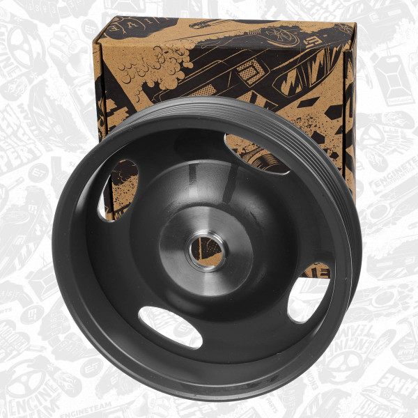 PC0018, Remskive, veivaksel, řemenice klik.hřídele 1,4, ET ENGINETEAM, Skoda Audi Seat VW Fabia II Octavia II A1 A3 Ibiza Altea Golf Passat 1,2 1,4 AWY BTS 2007+ , 03D105255D, 03C105255A, 03C105255E