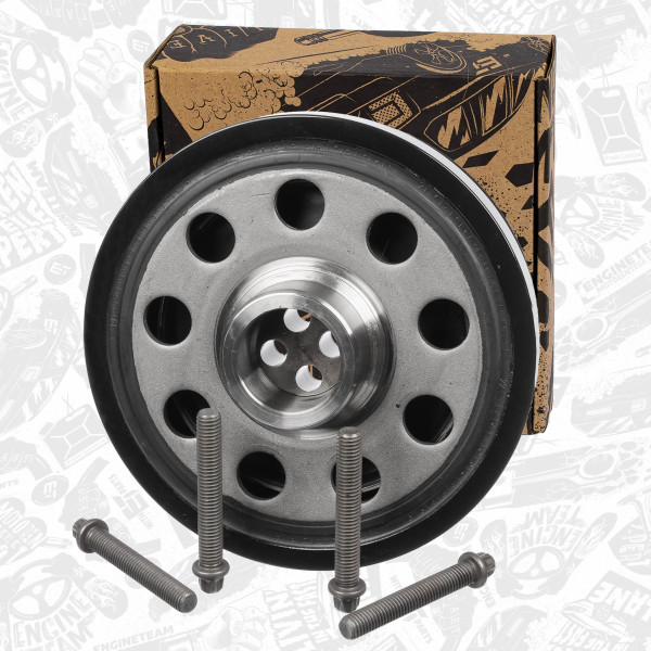 PC0021, Remskive, veivaksel, řemenice klik.hřídele 320d, ET ENGINETEAM, BMW 1(E81/E82/E87/E88) 3(E90/E91/E92) 5(E60/E61) X1(E84) X3(E83) 116d/118d/120d/316d/318d/320d/520d 2007+, 11237797995, 11237799153, 11237823191