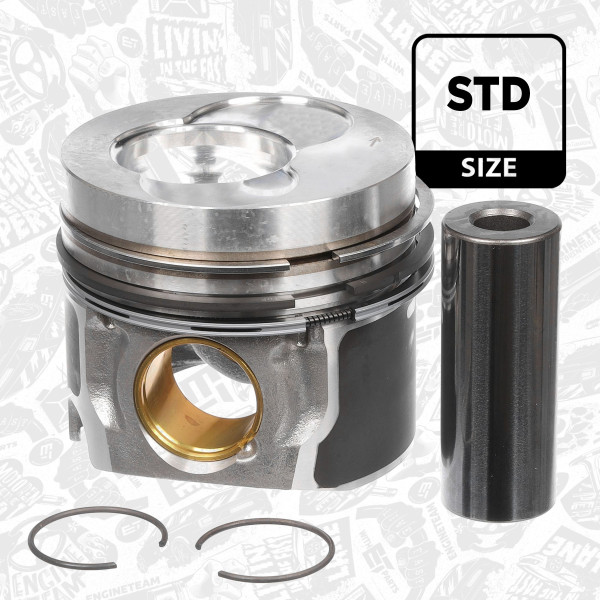 PM001900, Stempel, Píst komp.1,9TDI/3-4 válec, ET ENGINETEAM, Skoda VW Audi Seat 1,9TDI 2000-2009, 038107065CJ, 038107101EF, 0308700, 87-114900-35, 99471600