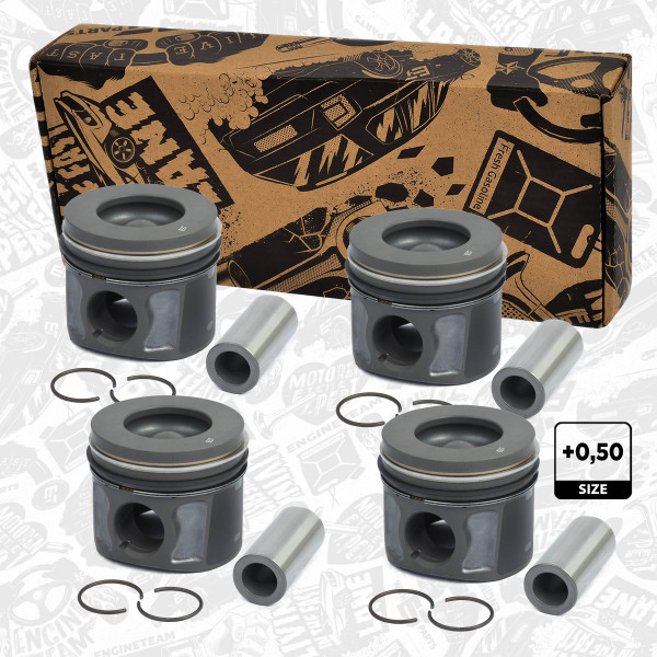 Plungersett - PM004750VR1 ET ENGINETEAM - 41765620, 854065, 87-427707-50