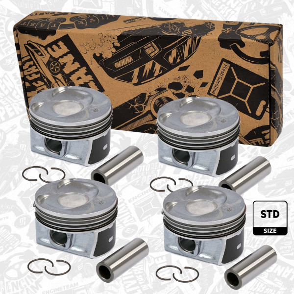 Plungersett - PM004800ETVR1 ET ENGINETEAM - 03C107065AP, 40477600, 87-429900-00