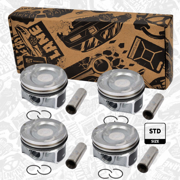 Plungersett - PM004900ETVR2 ET ENGINETEAM - 03C107065AQ, 03C107065AS, 03C107065BF