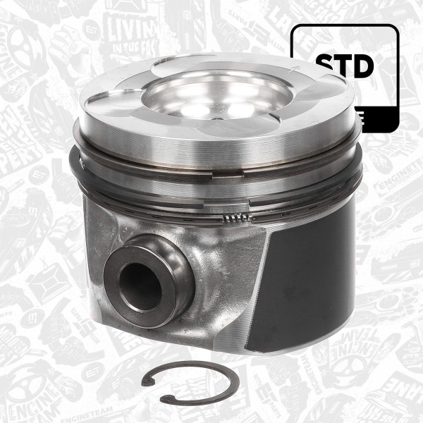 PM005500, Stempel, Píst komp.2,5DDTi/kom.47.40mm/chlazený, ET ENGINETEAM, Nissan Cabstar King Cab Navara NP300 Pathfinder 2,5TD 2,5dCi YD25DDTi 2006+, A2010-EC00B, A2010-EC01B, A2010-EC02B, A2010-EC08B, A2010-EC09B, 41266600