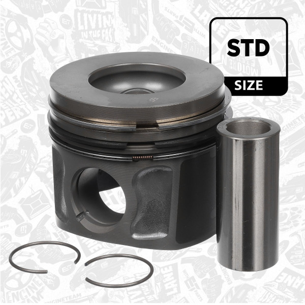 PM005800, Stempel, Píst komp.2,2TDCi/KH48,42/kom.46,90mm, ET ENGINETEAM, Ford Duratorq 2,2TDCi 2006+, 9C1Q-6110-EAA, 9C1Q6110EAA, 41252600, 854050, 87-427700-40