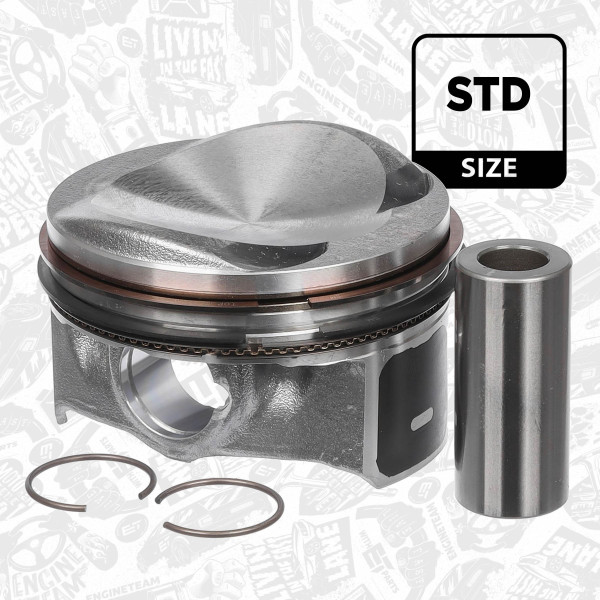 PM006900, Stempel, Píst komp.1,8TFSI 16V/čep 23,00mm, ET ENGINETEAM, Skoda Superb Octavia Yeti, VW Passat Sharan, Seat Audi CDAA CDAB 2008+, 06H107065DL, 06H107065BS, 06H107065BF, 06H107065DF, 06H107065CP, 41197600