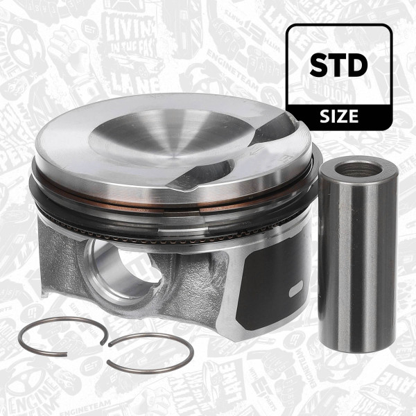 PM007000, Stempel, Píst komp.2,0TFSI 16V, ET ENGINETEAM, 06H107065DM, 028PI00134000, 41198600