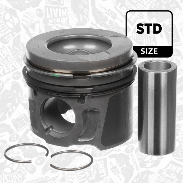 PM010500, Stempel, Píst komp.2,0HDi/kom.50,50mm, ET ENGINETEAM, Citroen Peugeot C4 C5 Jumpy 3008 5008 407 RHC (DW10CTED4) 2,0HDI 2009+, 0628X1, 1608982180, 1886348, 0628.X1, 039PI00117000, 41251600, 856490, 87-443100-00