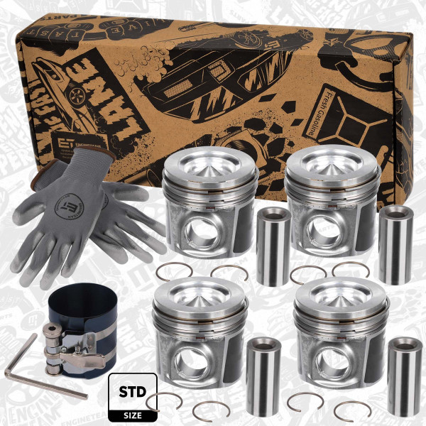 PM014100VR1, Plungersett, Píst komp. - repair kit F1AFL411A/kom.49,20mm, ET ENGINETEAM, Fiat Ducato Iveco Daily-VI F1AFL411A Euro5/6 2014+, 500055511