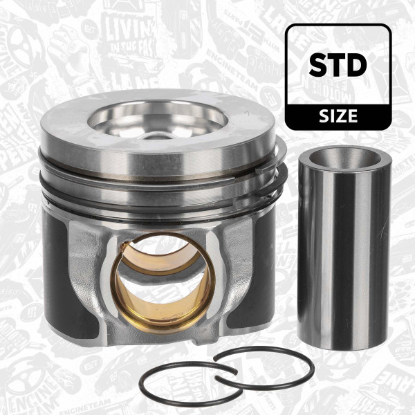 PM015900, Stempel, Píst komp.2,0D/čep 32,00mm (2-1,5-1,5), ET ENGINETEAM, Jaguar Lad Rover Defender Discovery Range Rover E-Pace F-Pace XF XE 2,0 AWD 204DTA(AJ20D4) 2015+ , G4D3-6K109-AC, G4D3-6110-AC, 083156, G4D36K109AC, G4D36110AC