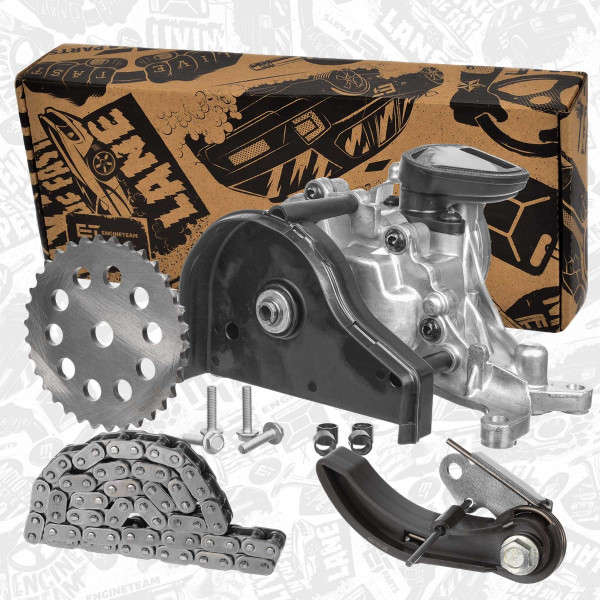 PU0158VR1, Oljepumpesett, Pumpa olej. 1,6 CDTi /se sadou řetězu, ET ENGINETEAM, Opel Vauxhall Astra Insignia Meriva Mokka Zafira 1,6 CDTi B 16 DTH 2013+, 55573788, 55573876, 55573877, 646139, 646141, 646138, 55487858, 55509127, 55573786, 646137, 646199